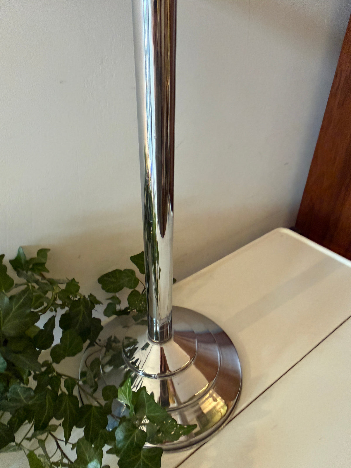 Chrome staande asbak