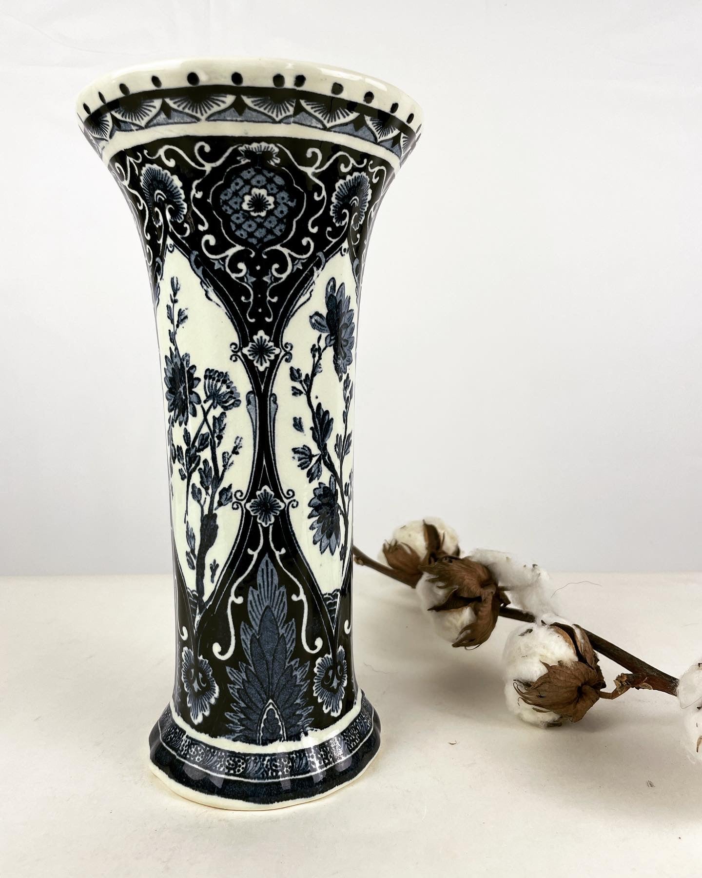 Delfts blauwe trompetvaas