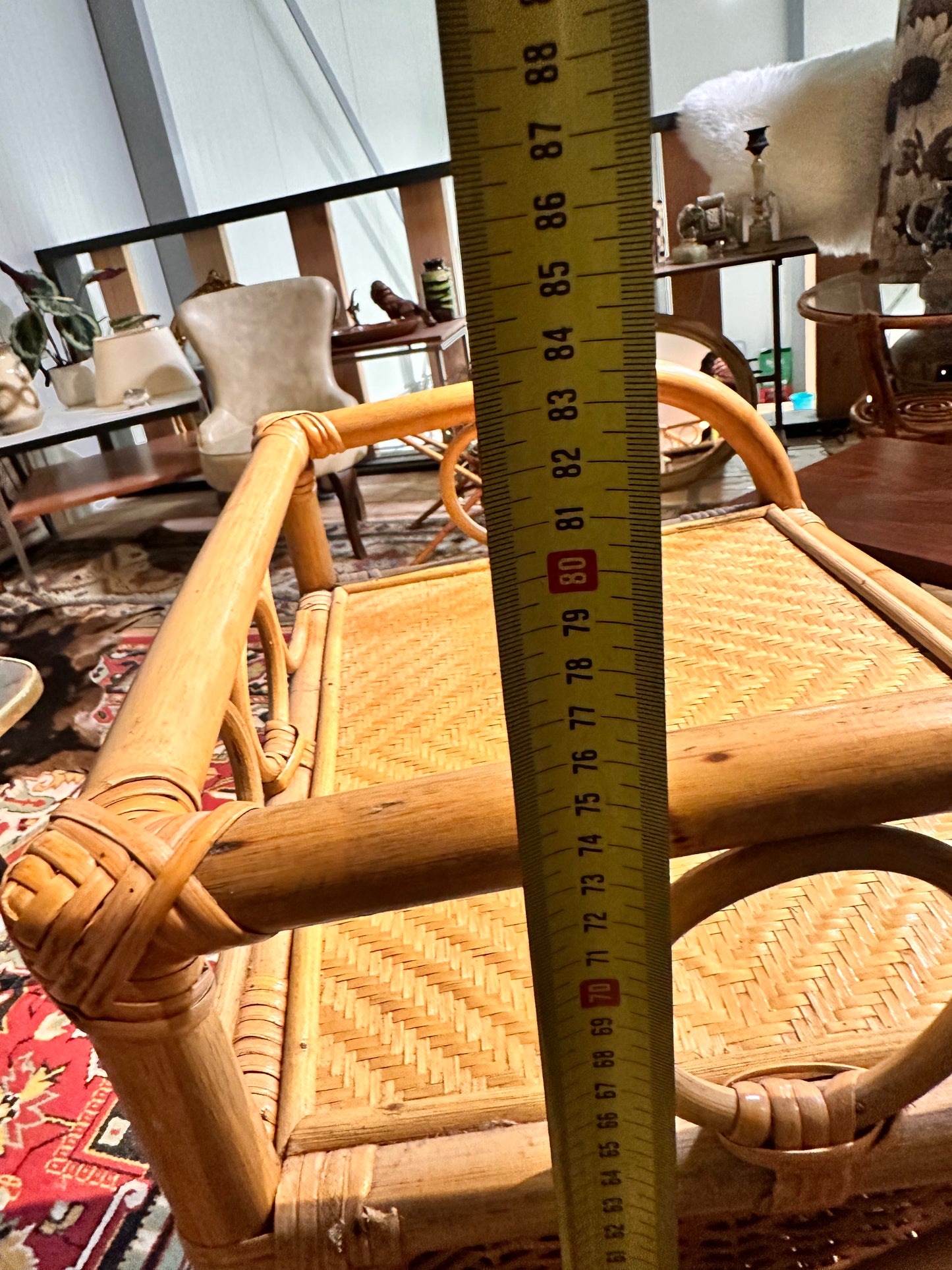 Vintage rotan ladekast