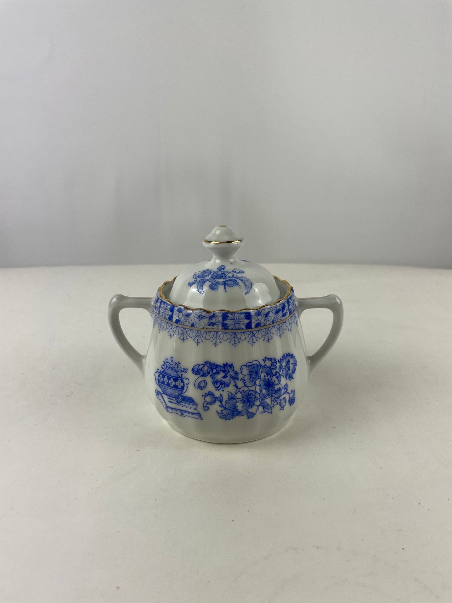 Vintage Suikerpotje Bavaria China Blue