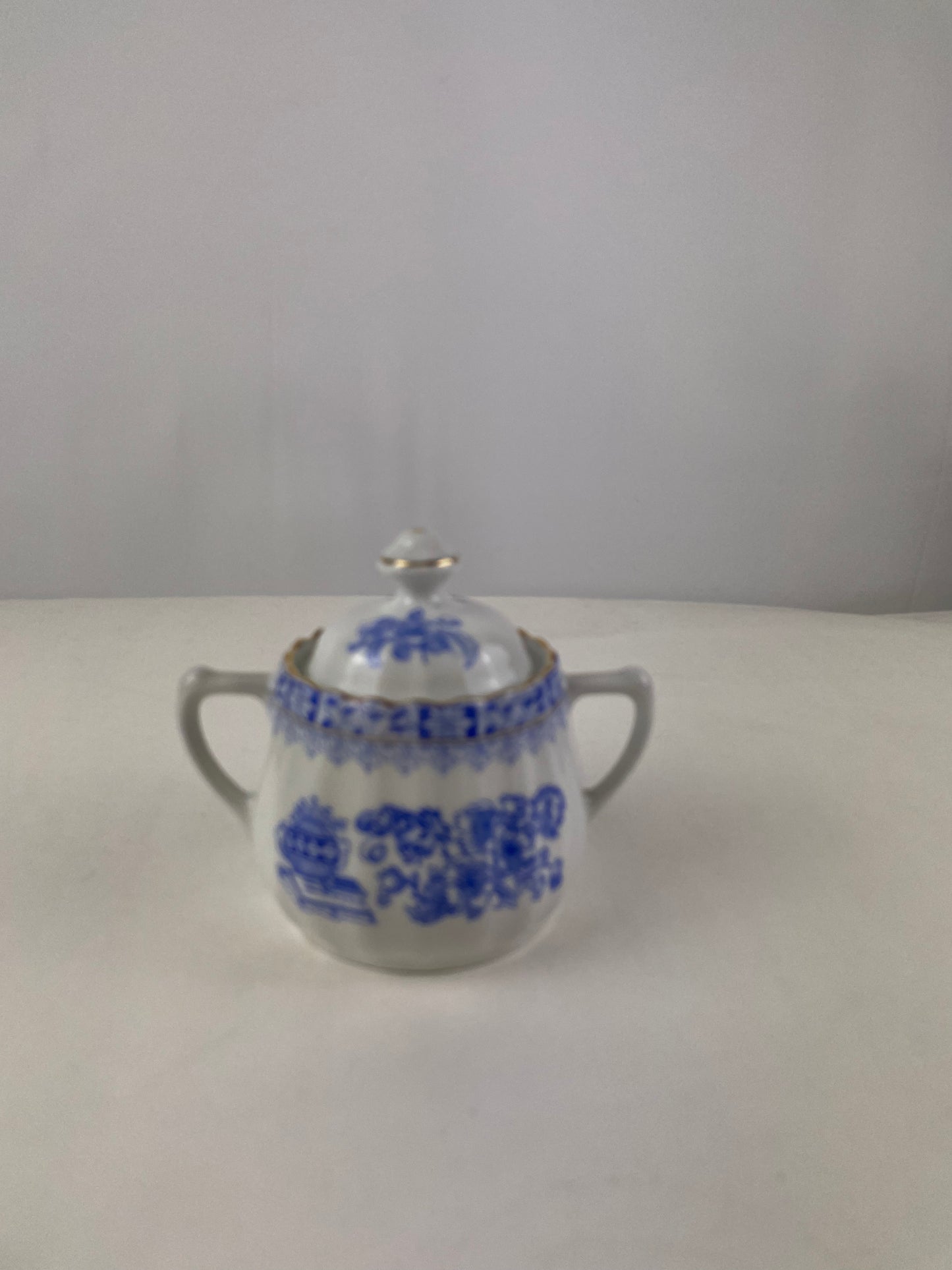 Vintage Suikerpotje Bavaria China Blue