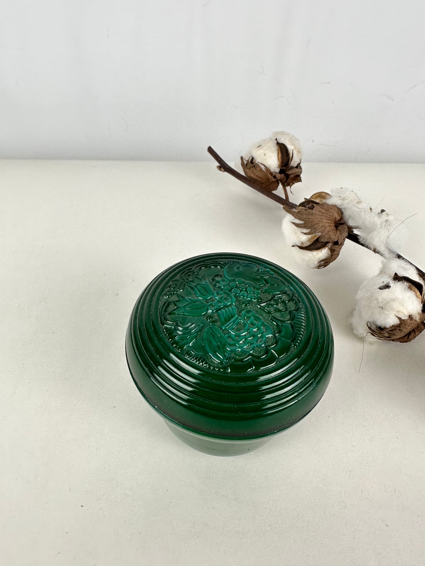 Malachiet doosje met deksel