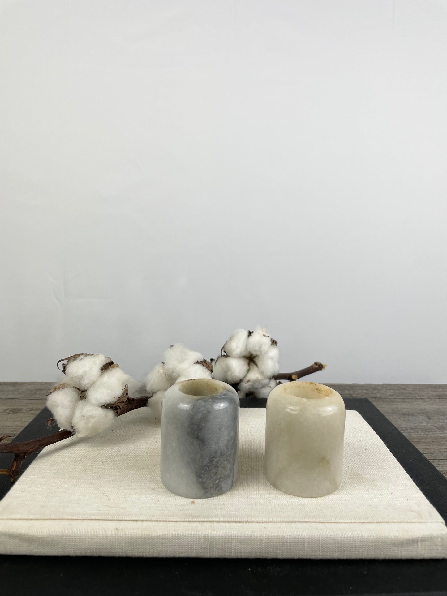 Kandelaars - Onyx -  Vintage