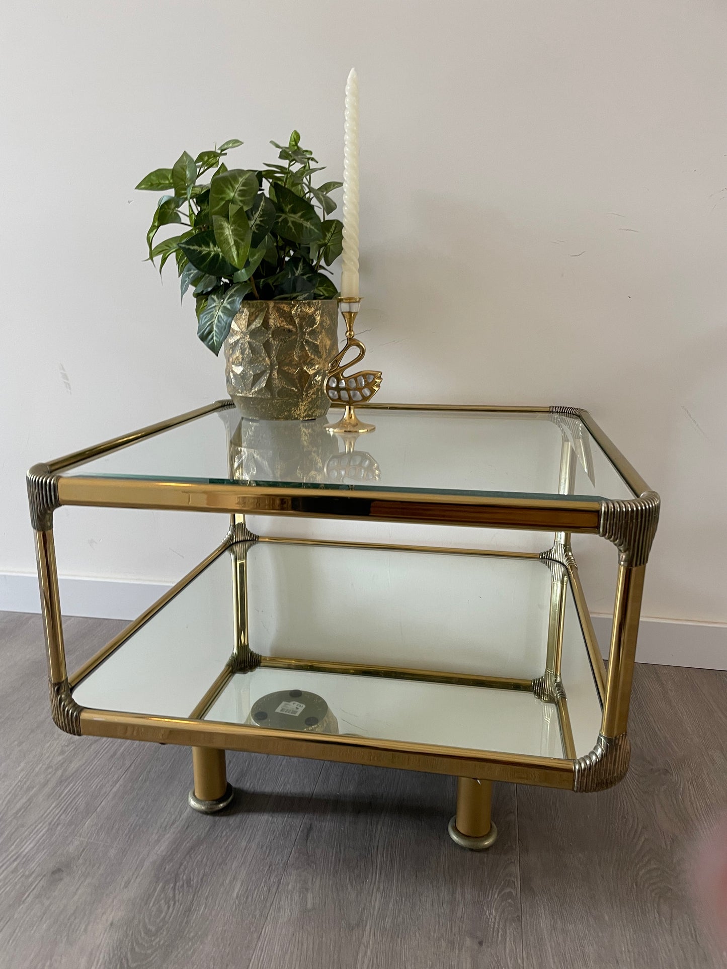 Messing Bijzettafel Salontafel