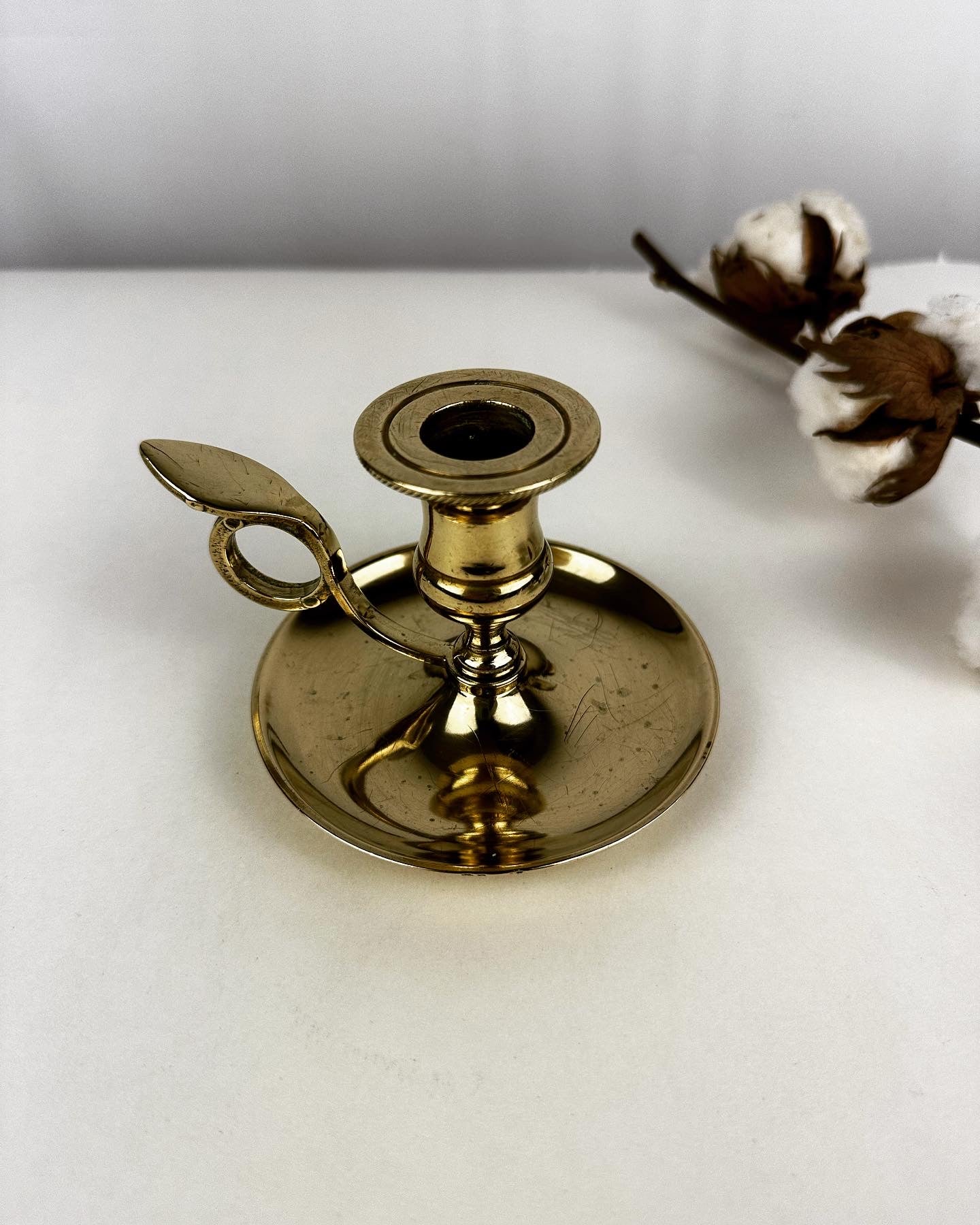 Vintage messing kandelaar