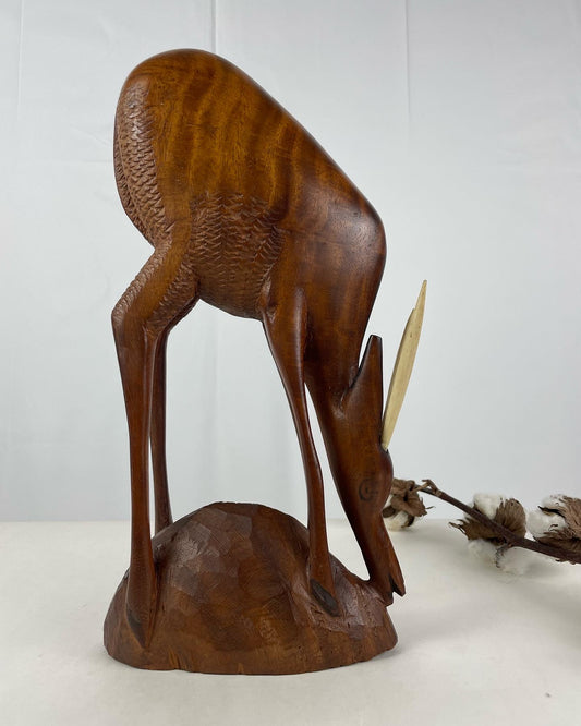 Vintage hout gesneden Antilope