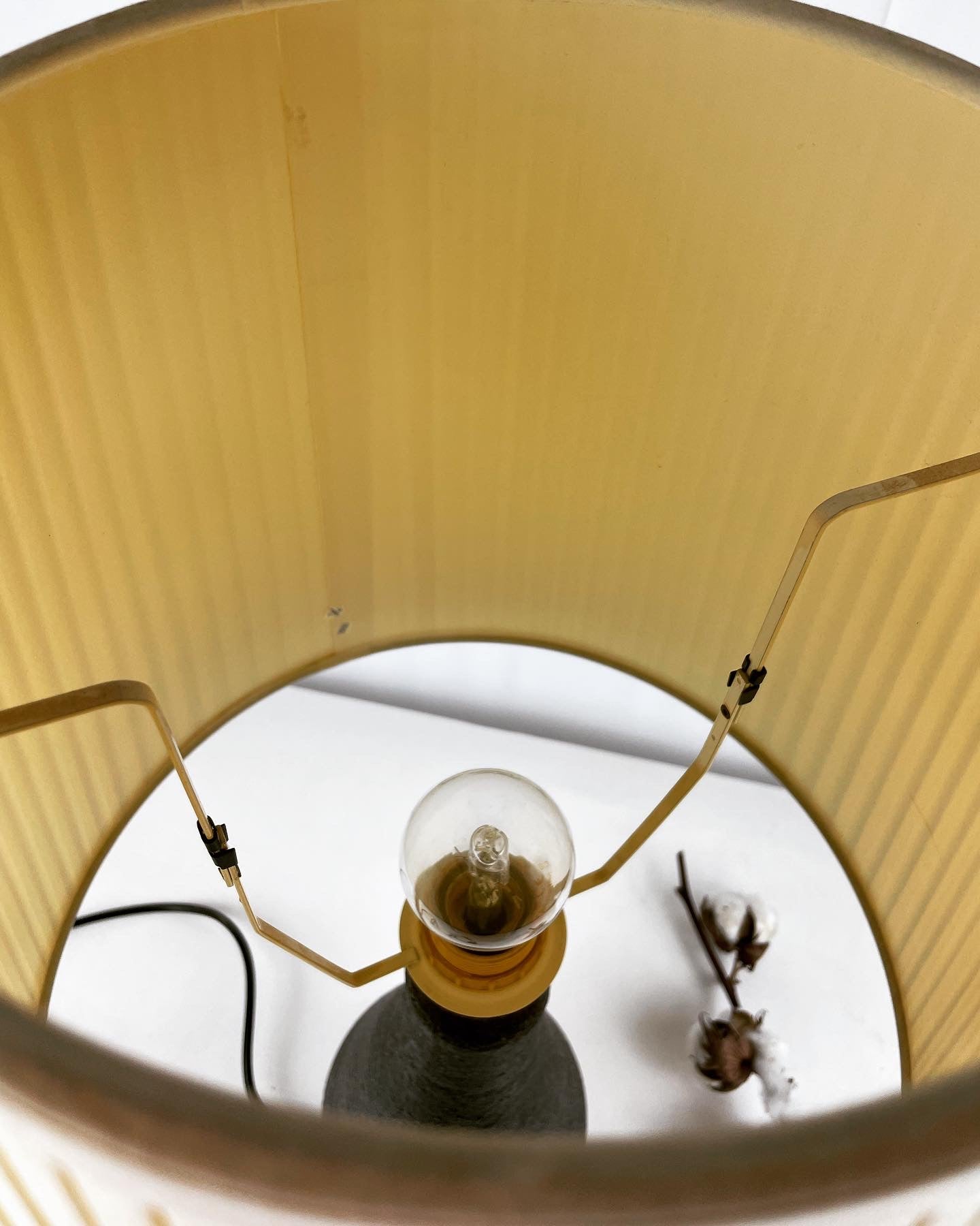 Vintage lamp plissé kap