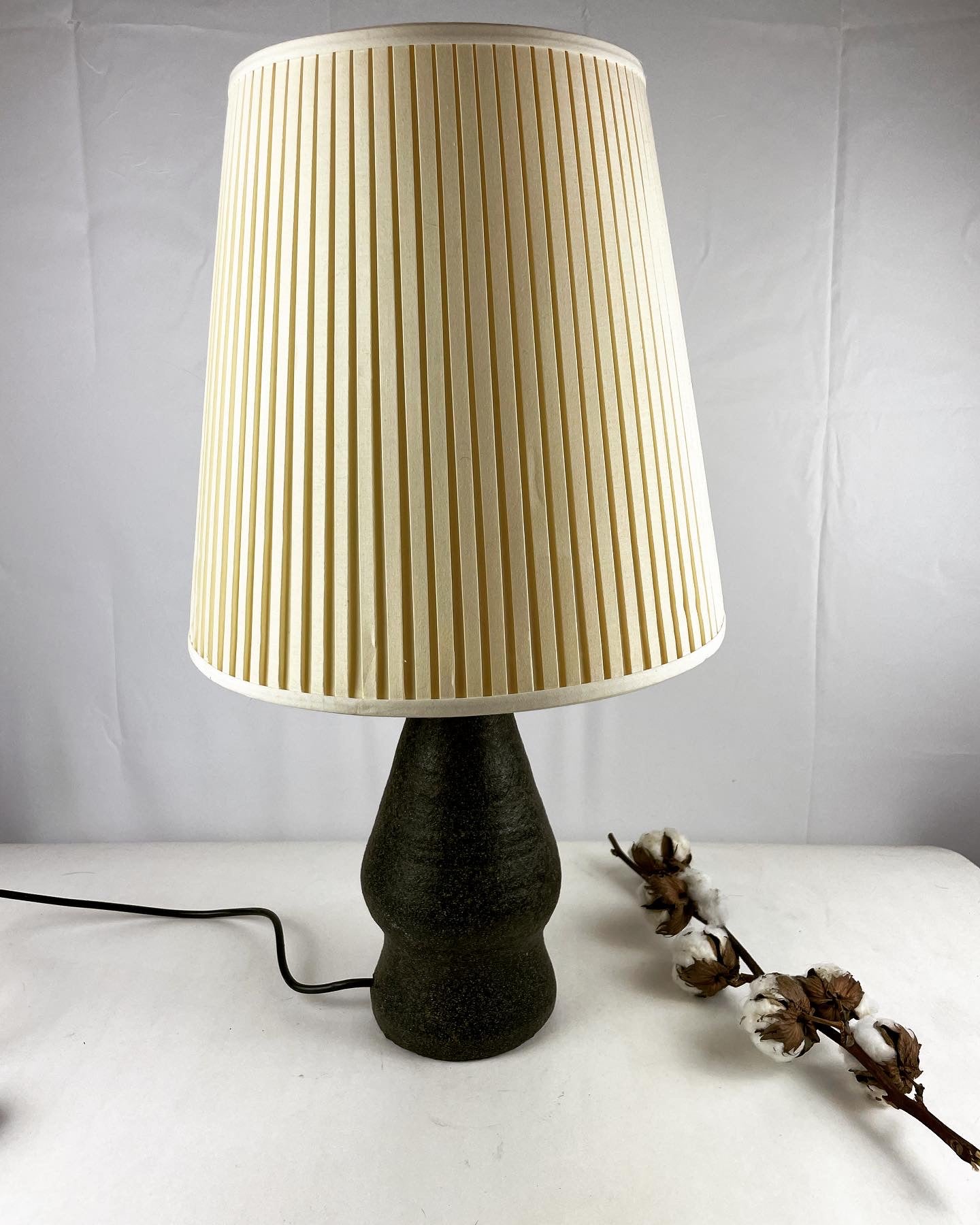 Vintage lamp plissé kap