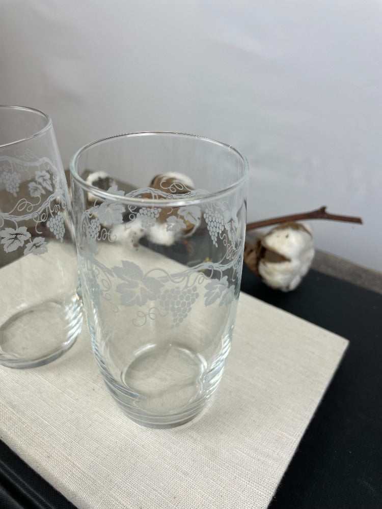 Longdrink Glazen - Glas - Vintage